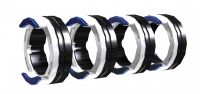 Ролики FE 4R 0.8 – 1.0 MM WHITE/BLUE 37mm сталь, нержавейка (4 шт)