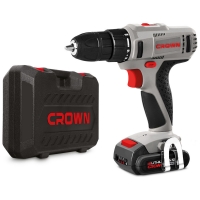 Дрель-шуруповерт аккумуляторная CROWN CT21052LH-1.5 BMC 12В, 2*1,5Ач, 17/25Нм, кейс